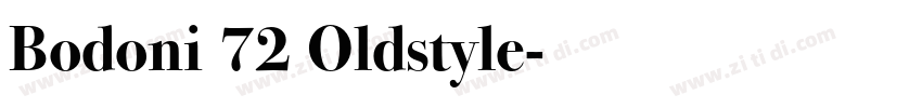 Bodoni 72 Oldstyle字体转换